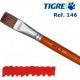 Pincel Tigre 146 Pelo De Marta Tropical Chato 146/12 1