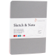 Sketch Note A6 Cinza/rosa Hahnemuhle