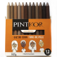 Giz De Cera Tons Pele Pinktor Estojo C/ 12 Cores