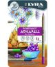 Estojo  Lápis Lyra Rembrand Aquarela Com 12 Cores