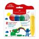 Estojo Pincéis c/ Guache Jumbo 6 Cores Little Creatives Faber-Castell - 164004 1