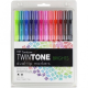 Estojo C/ 12 Un Twin Tone 61500 Cores Vibrantes