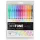 Estojo C/ 12 Un Twin Tone 61501 Cores Pastel