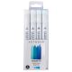 Estojo 4 Marcadores Artools Pictom Azuis - 689302 1