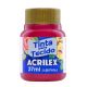 Tinta Tecido Metálica Acrilex 37ml 826 Cereja - 04340 1
