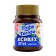 Tinta Tecido Metálica Acrilex 37ml 531 Marrom - 04340 1