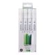 Estojo 4 Marcadores Artools Pictom Verdes - 689296 1
