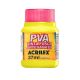 Tinta Fosca PVA para Artesanato Acrilex 37ml 504 Amarelo Limão - 03240 1