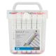 Caneta Marcador Graf Duo Permanente Cis Estojo C/48 Cores