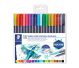 Estojo Hidro Ponta Dupla Aquarela 18 Cores