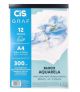 Bloco Cis A4 Aquarela C/12fls 300gg 70.0012