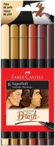 Faber-castell Caneta Brush Supersoft - Tons De Pele 15.0706