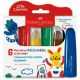 Estojo C/ 06 Canetinhas  Faber-Castell  Extra Jumbo Little Creatives - 354504 1
