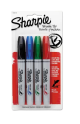 Blister C/4 Marcadores Permanentes Sharpie Brush Tip
