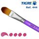 Pincel Tigre 444 Língua de Gato Filbert Chato